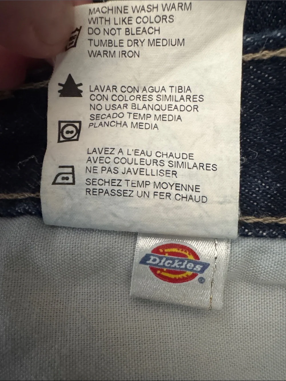 Dickies Men’s Indigo Relaxed Straight Jeans 34x34